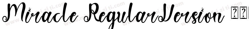 Miracle RegularVersion 1000 - Pers字体转换